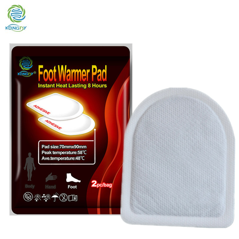 rapid heating disposable foot warmer iron powder heat patch toe warmer manufacturer with CE and MSDS