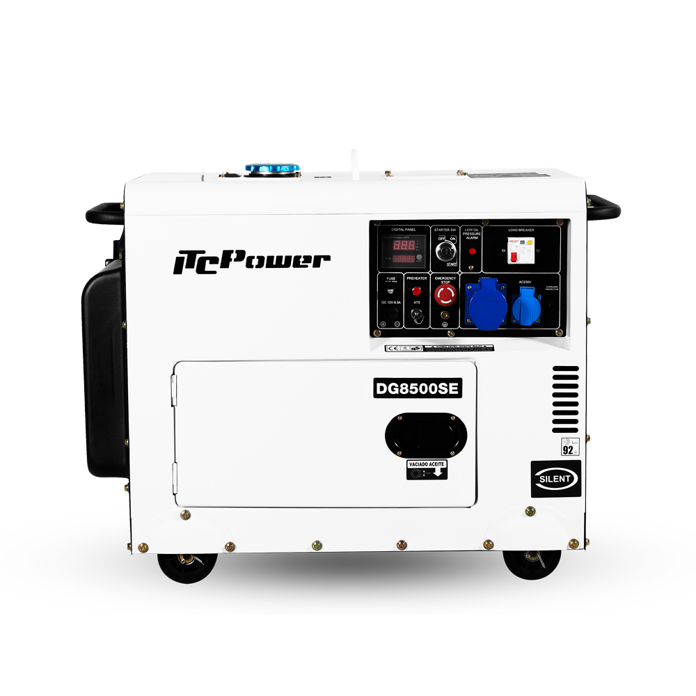 ITC мощность DG8500SE-3 7.5kva дизель-генератор бесшумный портативный для домашнего использования