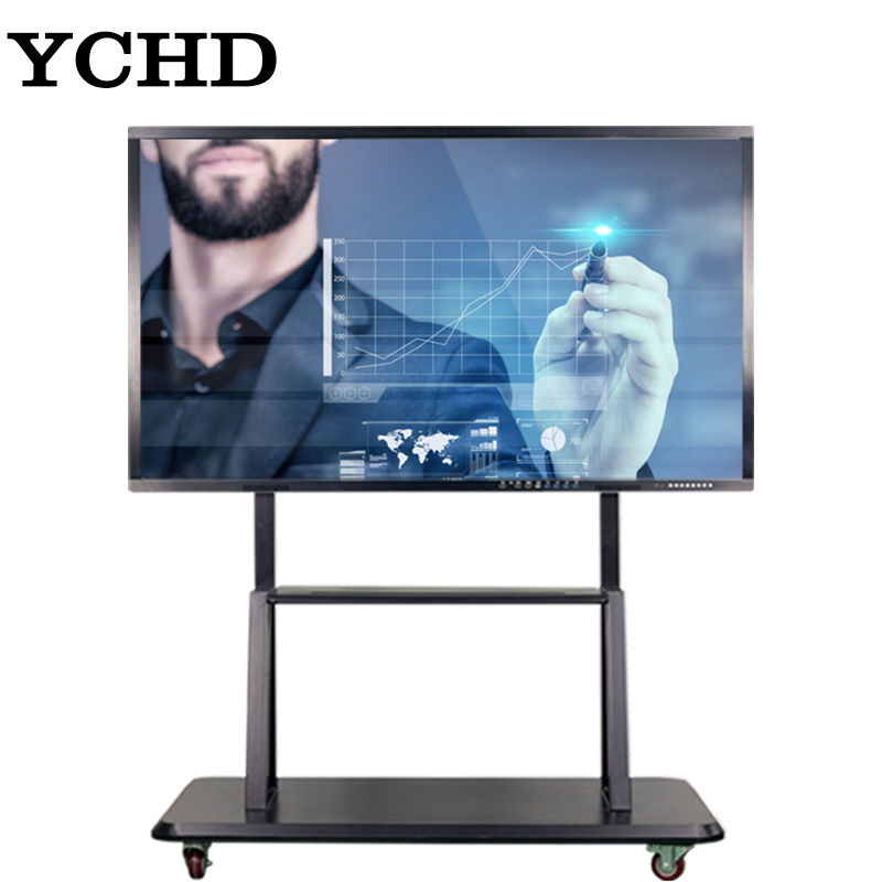 В формате 4K UHD, 75 дюймов сенсорный экран настенный интерактивный сенсорный экран Смарт-все в одном ПК с windows /android системы