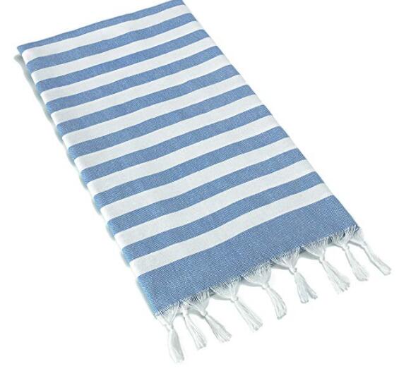 100%cotton oversized hammam towel with fringes