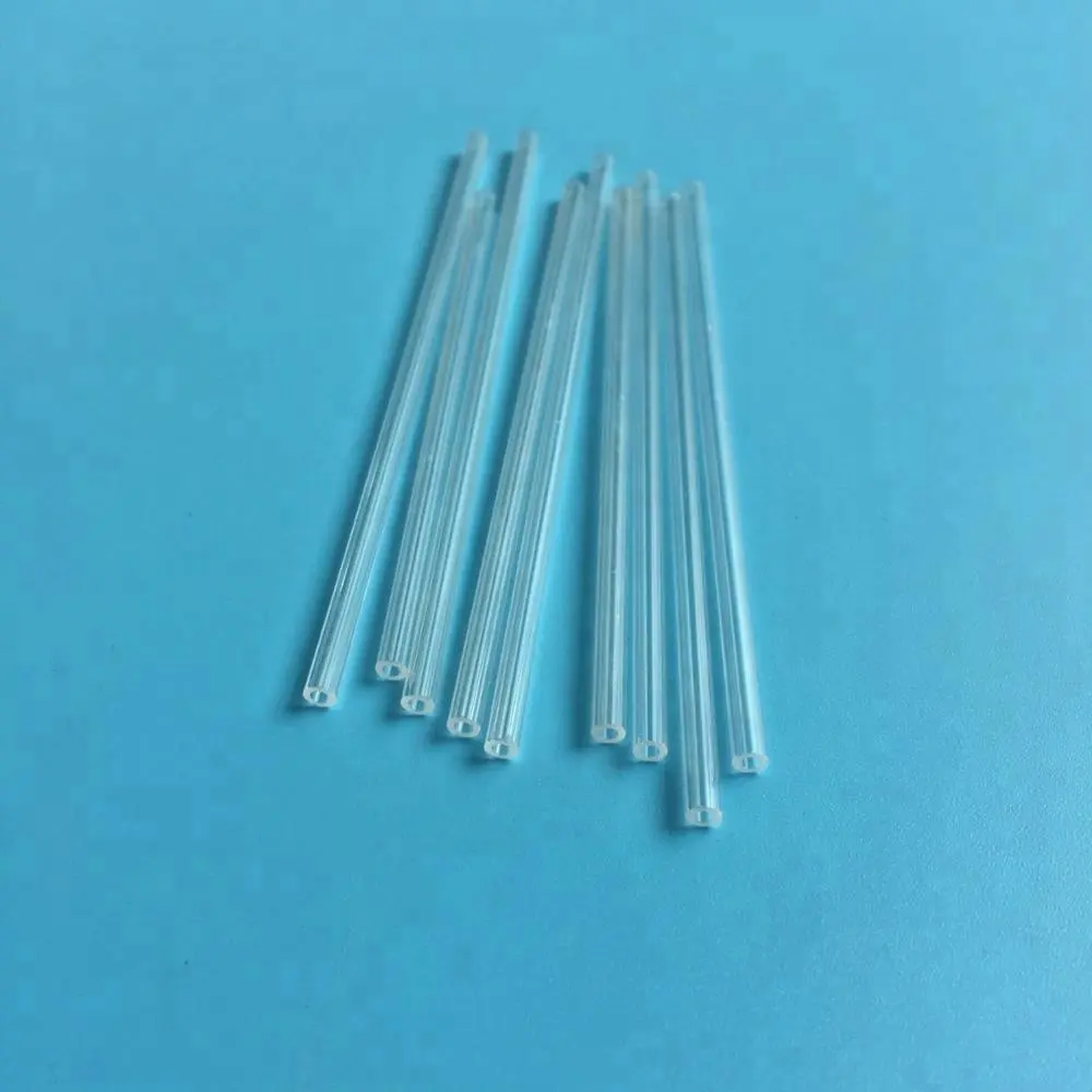 high quality clear quartz glass thin tube in stock