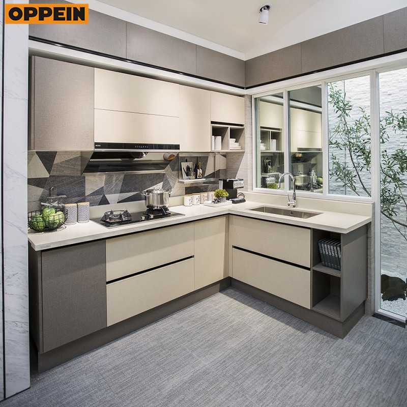 OPPEIN E1 стандартная ДСП, каркас, современные кухонные шкафы, набор для продажи