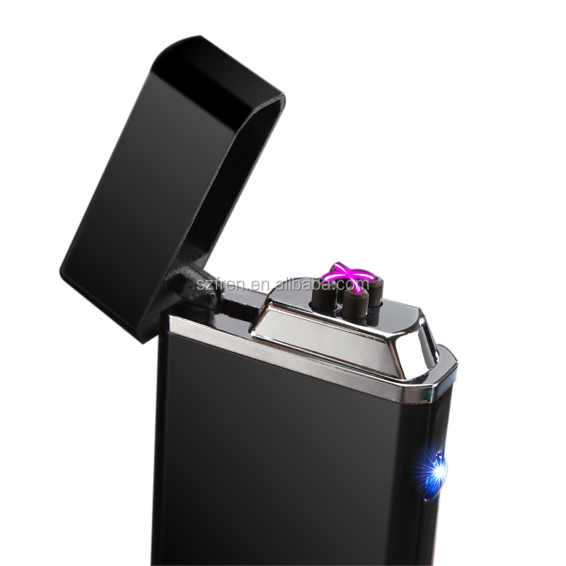 FR-610 Оптовая Продажа Красочные USB аккумуляторная Электронная сигарета зажигалка металлический USB плазменная зажигалка