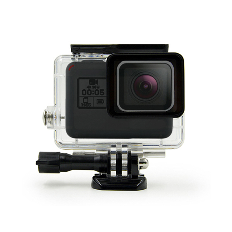 Быстрая доставка IP68 60 м Водонепроницаемость Корпус чехол для GoPro Hero 5 6 7 черный