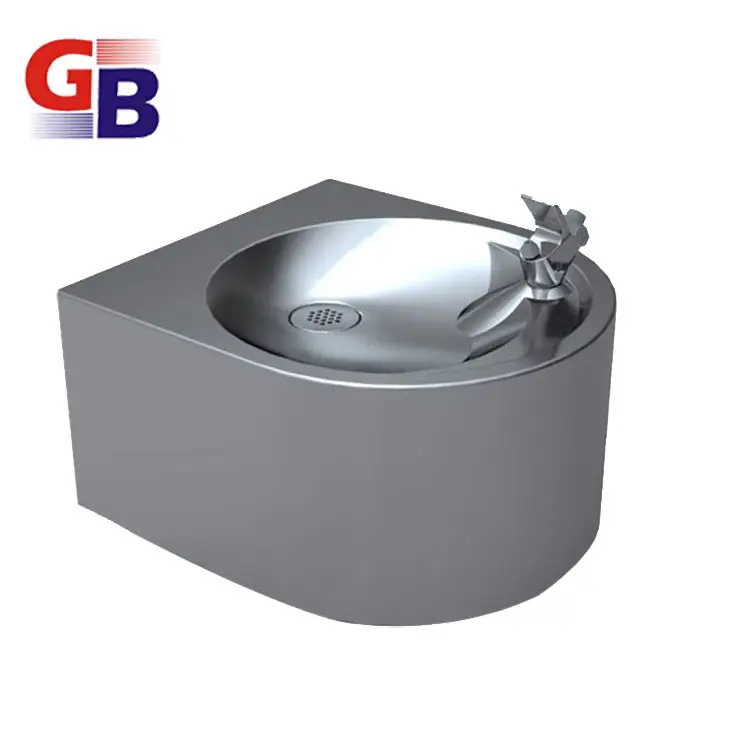 Hot Selling 304 Stainless Steel Single Basin Wall Mounted Drinking Fountain