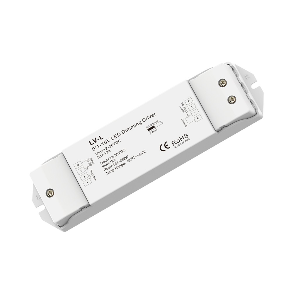 SKYDANCE LV-L 0/1-10V DC12V-36V 12A пуш-ап-СИД кнопочный переключательный Диммируемый драйвер светодиодный диммер контроллер