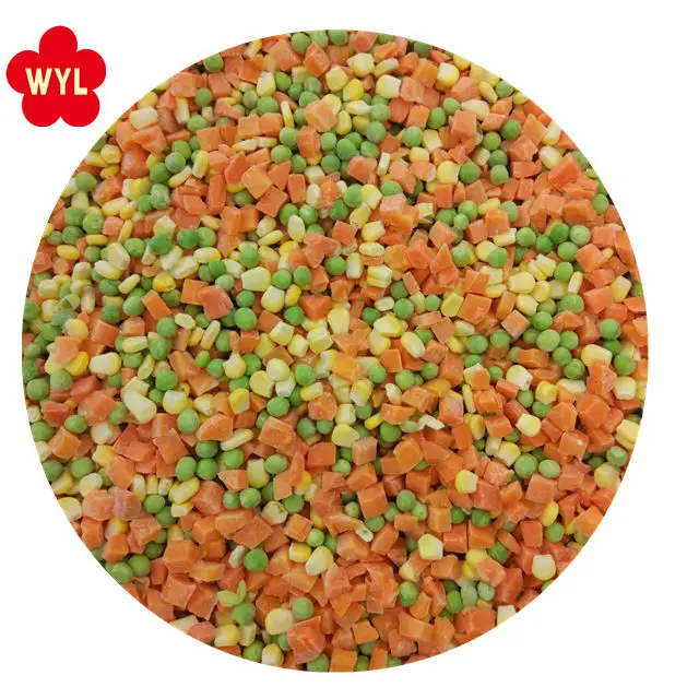Health food wholesale bulk frozen sweet corn green pea carrot Frozen Mixed Vegetables