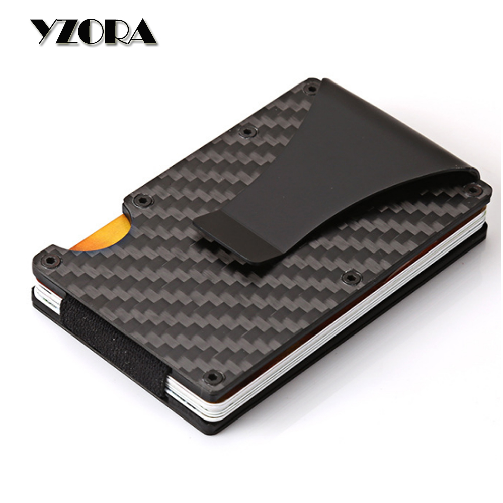 Amazon hot sale money clip wallet carbon fabric with screw tool for men
