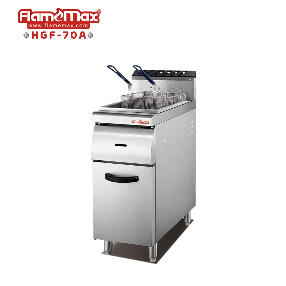 HGF-70A Flamemax одиночный резервуар для жареной курицы картофеля-фри торговая газовая фритюрница машина