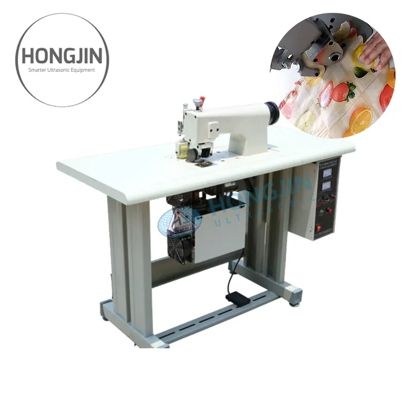 Newly Designed Ultrasonic Curtain Lace Sewing Making Machine