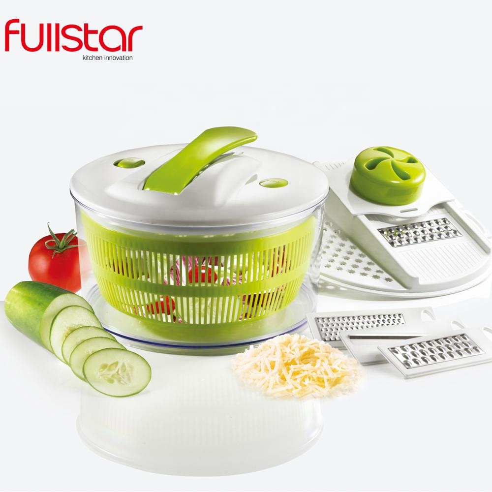Fullstar, слайсер для еды, многофункциональный слайсер, Спиннер для салата и слайсер