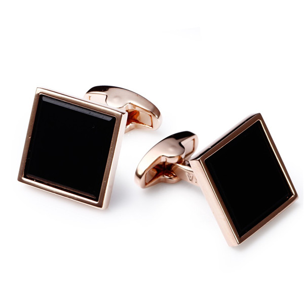 Top grade hot selling square shape shirt cufflink men jewlery simple style cufflink for business suit
