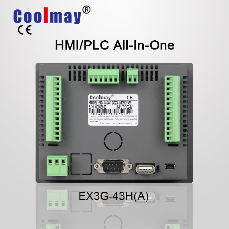 Coolmay integrated PLC and HMI with compatied gx developer software