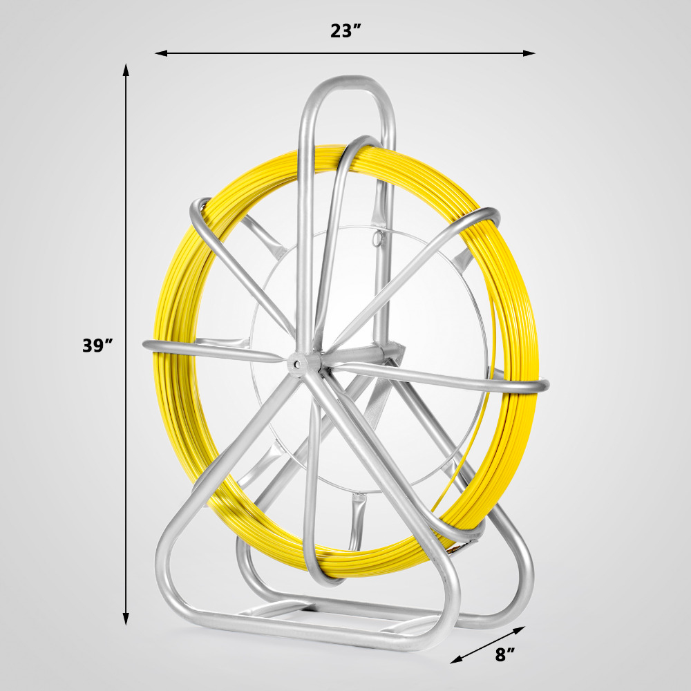 6 мм рыбий ленты стекловолоконной проволоки кабель ходовой шток канал Rodder Fishtape Rodder 130 м