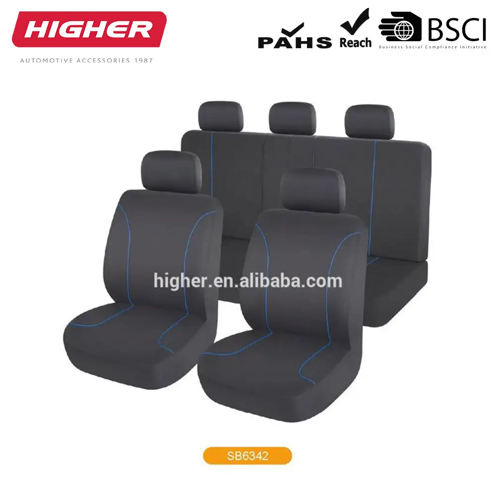 SB6342 fancy car back seat cover leather/polyester