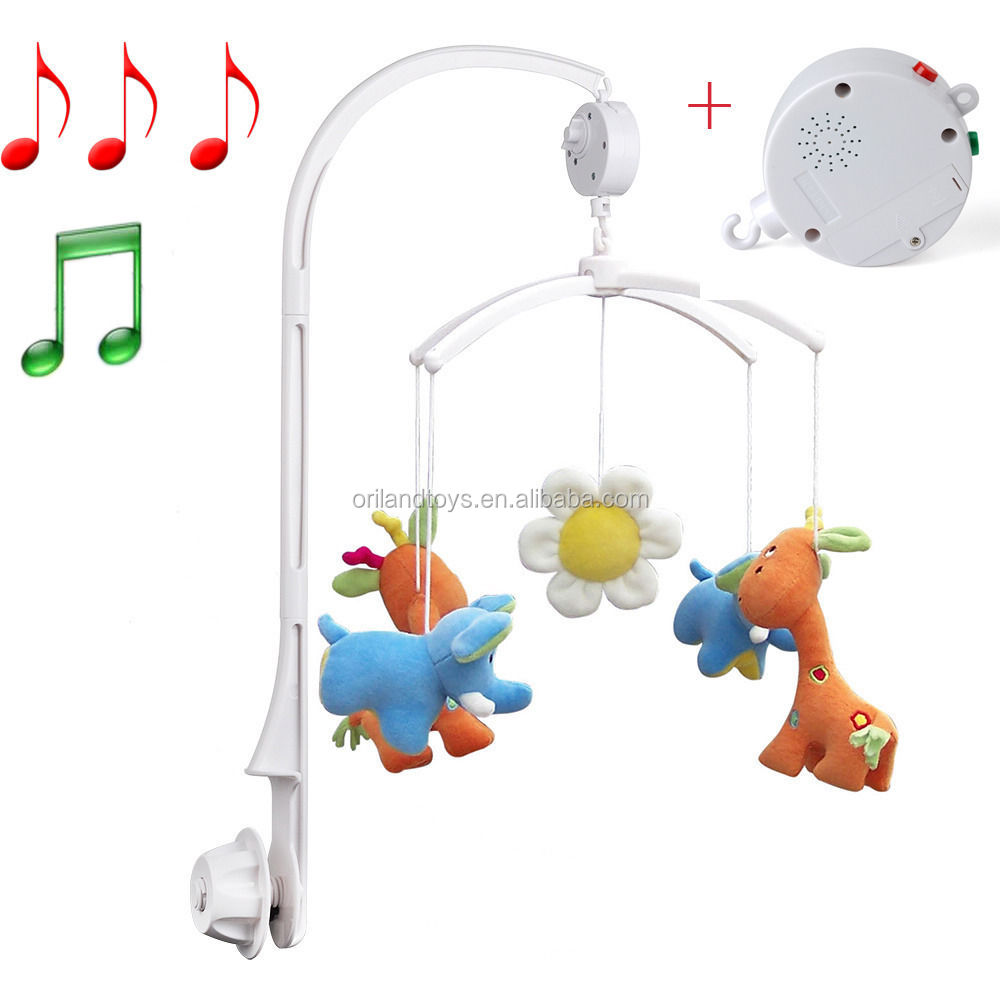 Wind-Up Auto Music Box ребенка вращающихся музыкальные записываемый мобильные игрушки
