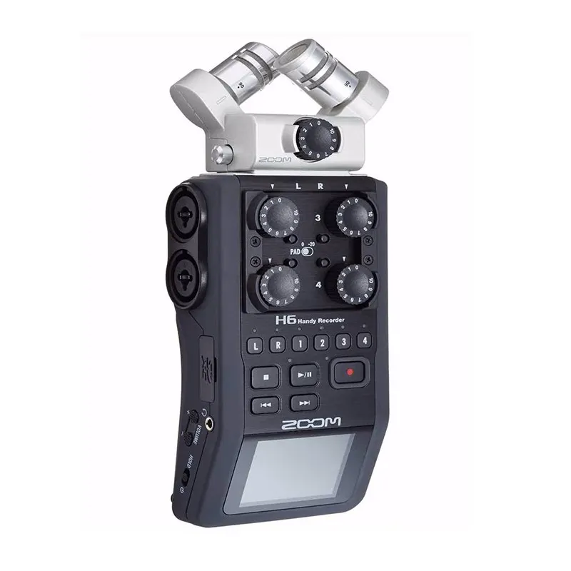 Interchangeable Microphone Portable Handheld Zoom H6 digital voice recorder pen