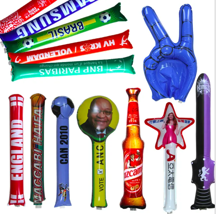 Customized Printed Inflatable Thunder Cheering Stick Bang Bang Sticks
