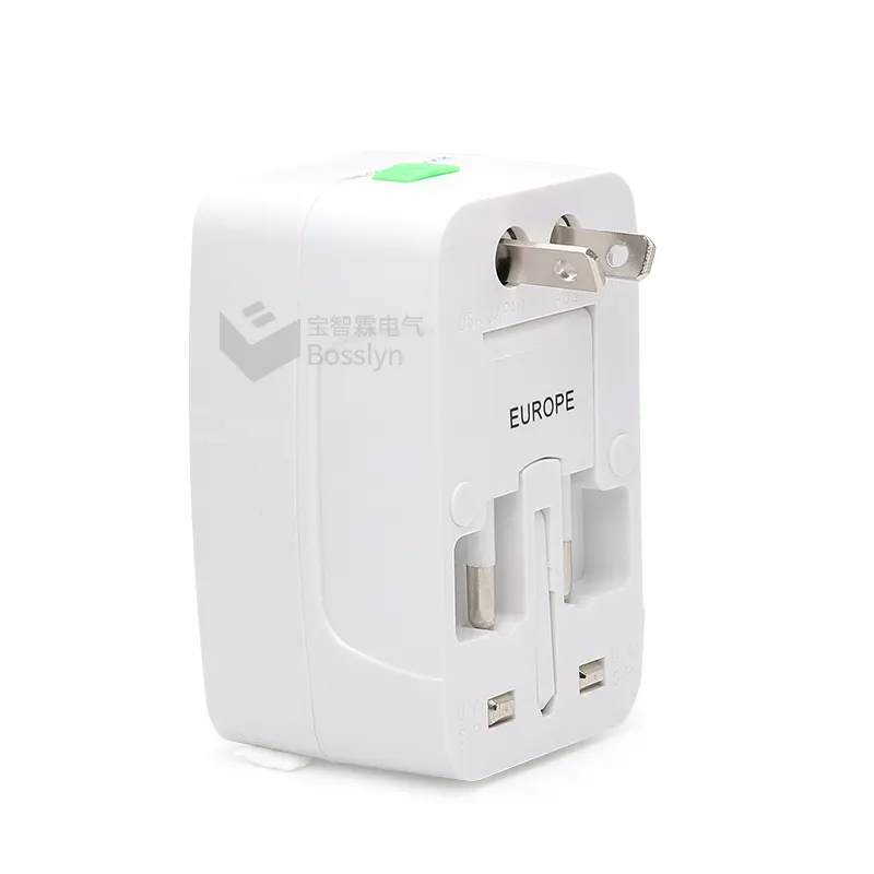 Portable Universal Travel Adapter Multi Plugs with Dual USB