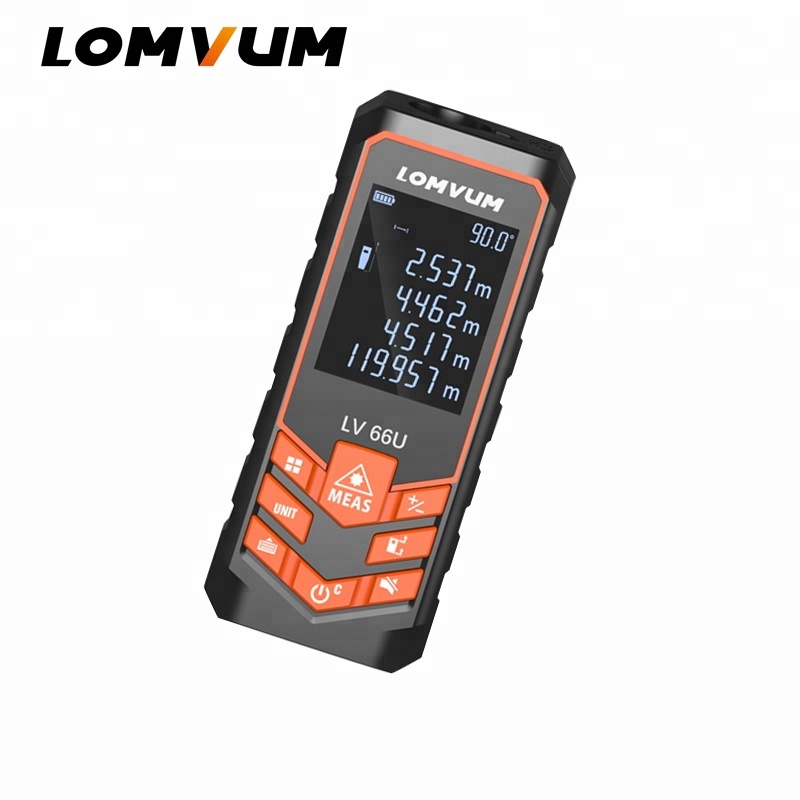 LOMVUM LV66U Электрический уровня лазерный дальномер цифровой измерители расстояния