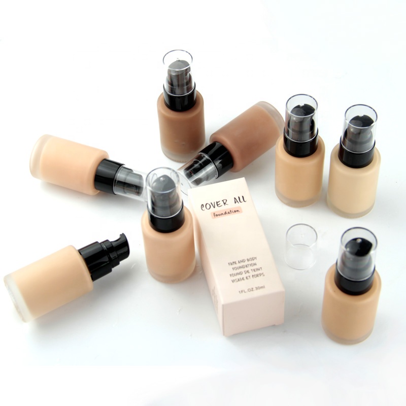 Оптовая продажа лица макияж foundation oem private label 9 видов цветов Высокое качество Жидкая основа