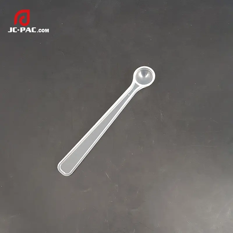 0.5ml long handle plastic spoon