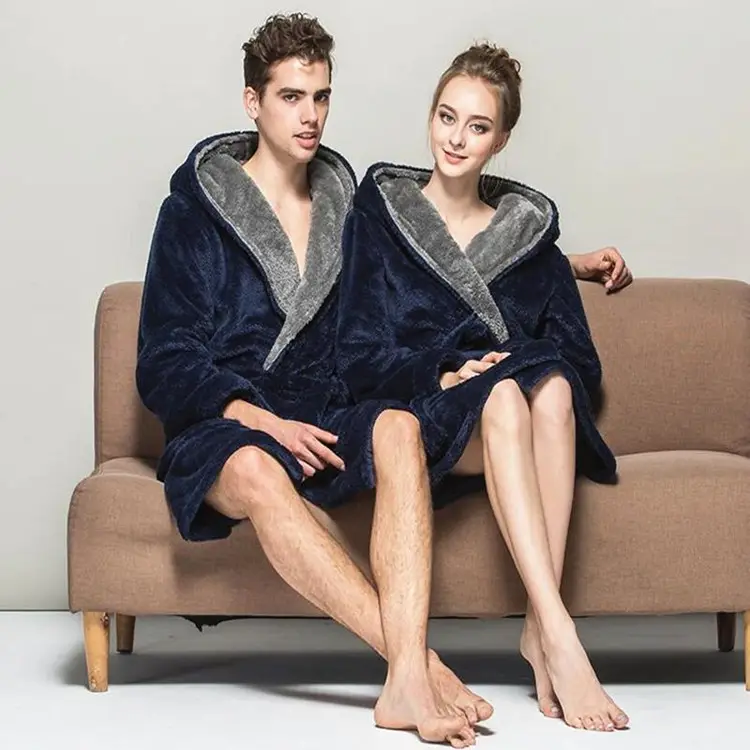 soft coral fleece 100% polyester microfiber adults bathrobe