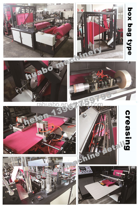 PP Non Woven Fabric Bag Making Machine for Box Bag