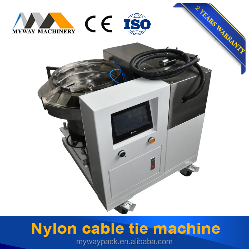 Hand held nylon belt cable ties machine