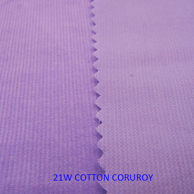 21W 100% Algodon 145gsm 40 * 40 77 * 177 Tejido de pana //