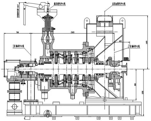 Нерегулируемая Экструзионная Паровая турбина, от 500 до 3000 кВт, Паровая турбина