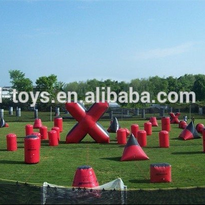 High quality inflatable speedball bunker for adults/inflatable bunkers paintball for rental