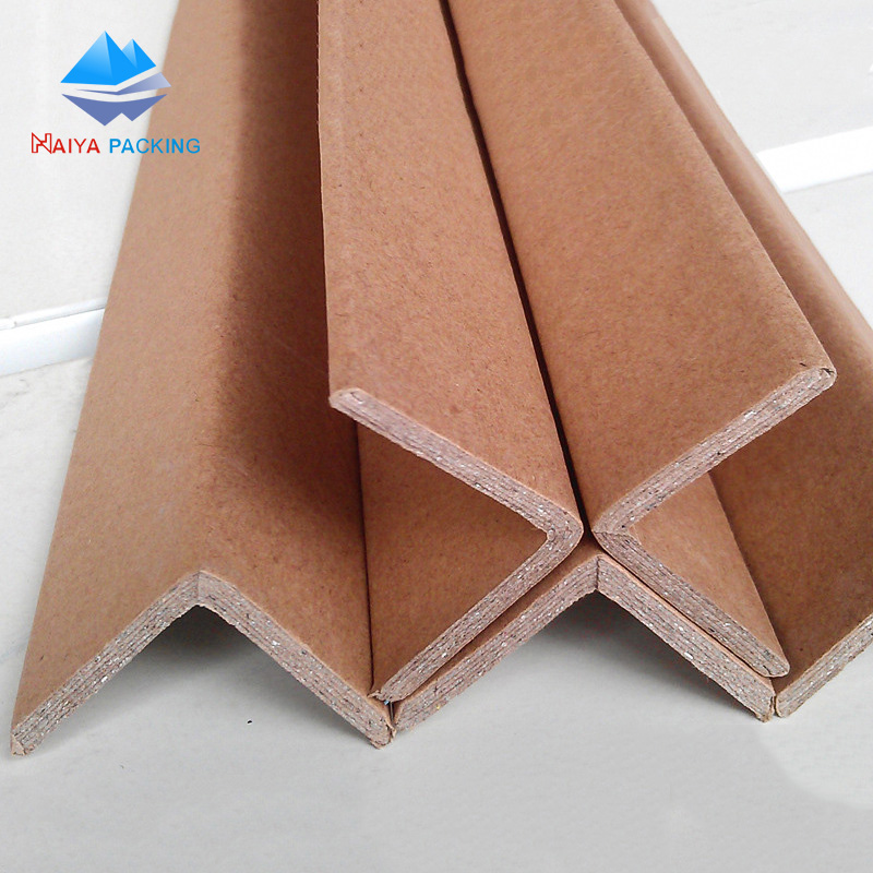 Edge Corner Protector for Packaging Wholesale Custom L-shape High Strength Kraft Paper Wood