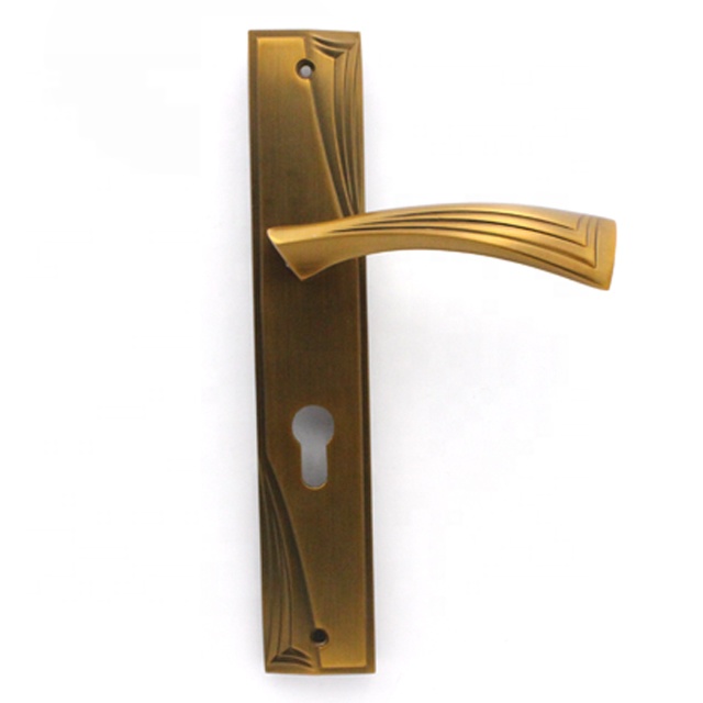 Factory Price Door Handle On Plate CF Morocco Market WenZhou Hardware