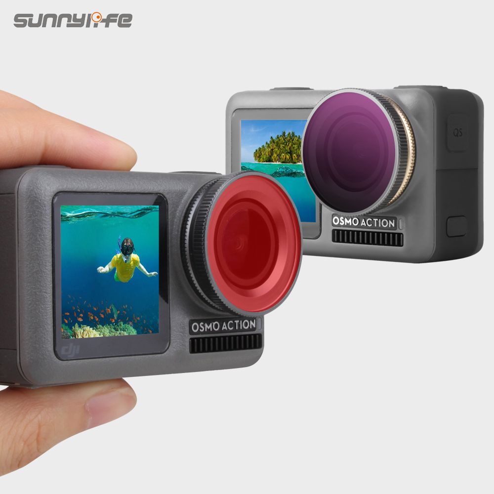 Фильтр для объектива спортивной камеры Sunnylife ND/PL CPL Дайвинг-фильтры для DJI OSMO Action