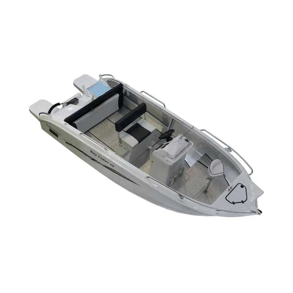 15ft boat with steering console