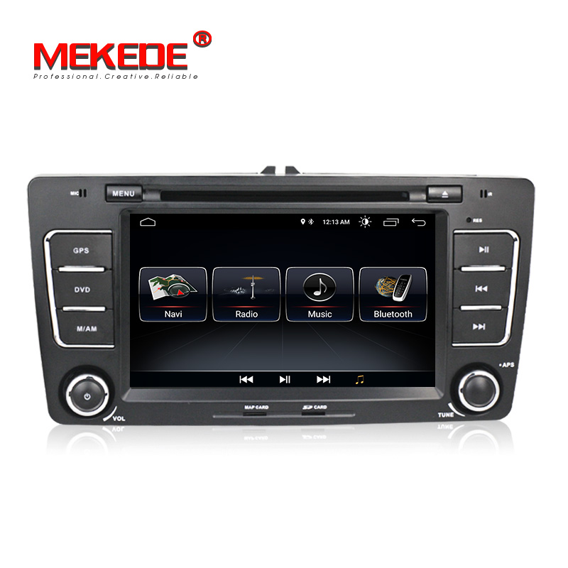 MEKEDE 7 "2 din Android 8,1 автомобильный CD-плеер dvd-плеер для vw Skoda OCTAVIA 2012 2013 радио стерео аудио GPS навигации 1 + 16G, Wi-Fi, RDS BT