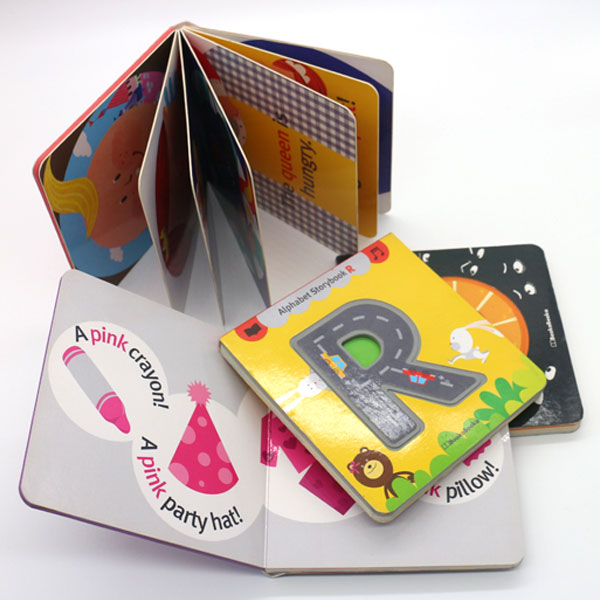Custom-made China children board book printing thick cardboard book for education