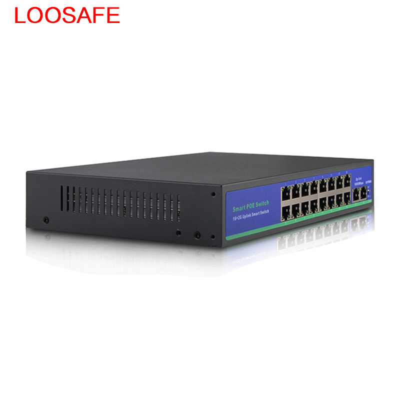16-портовый коммутатор питания через ethernet 250W гигабитный коммутатор питания через Ethernet