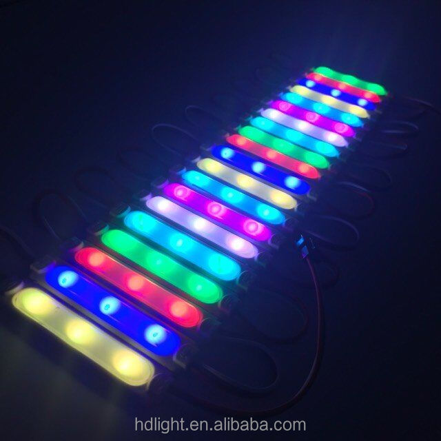 Красочные 12 в водонепроницаемый 3 светодиода/4 светодиода/3 светодиода smd 5050 Светодиодный модуль дешевая Светодиодная лента высокой мощности