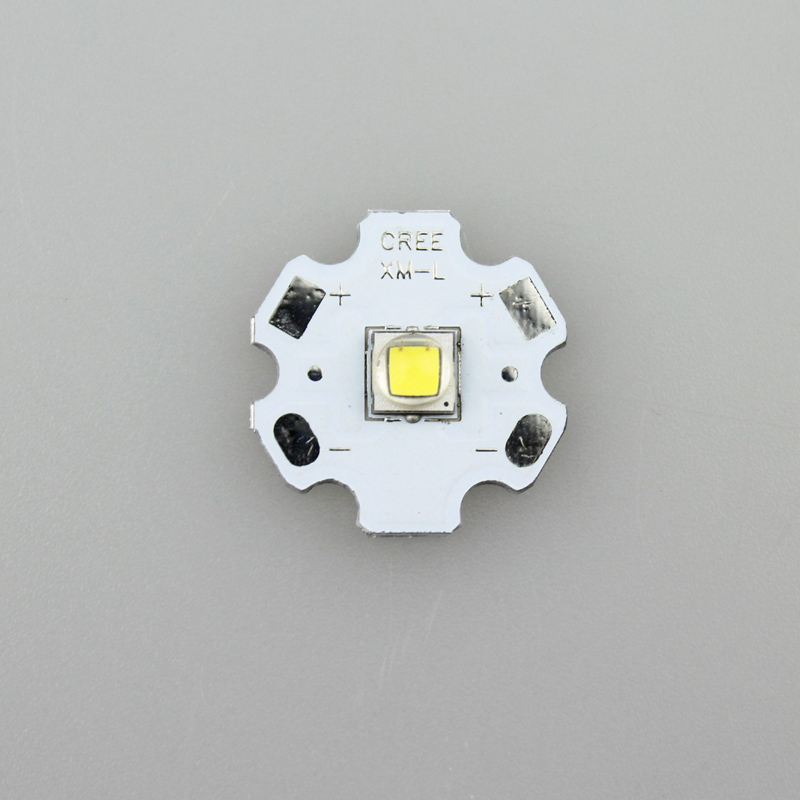 1xCREE XM-L2 U3 5000-5500K естественный белый светодиодный излучатель с алюминиевой нагревательной звездой 20 мм