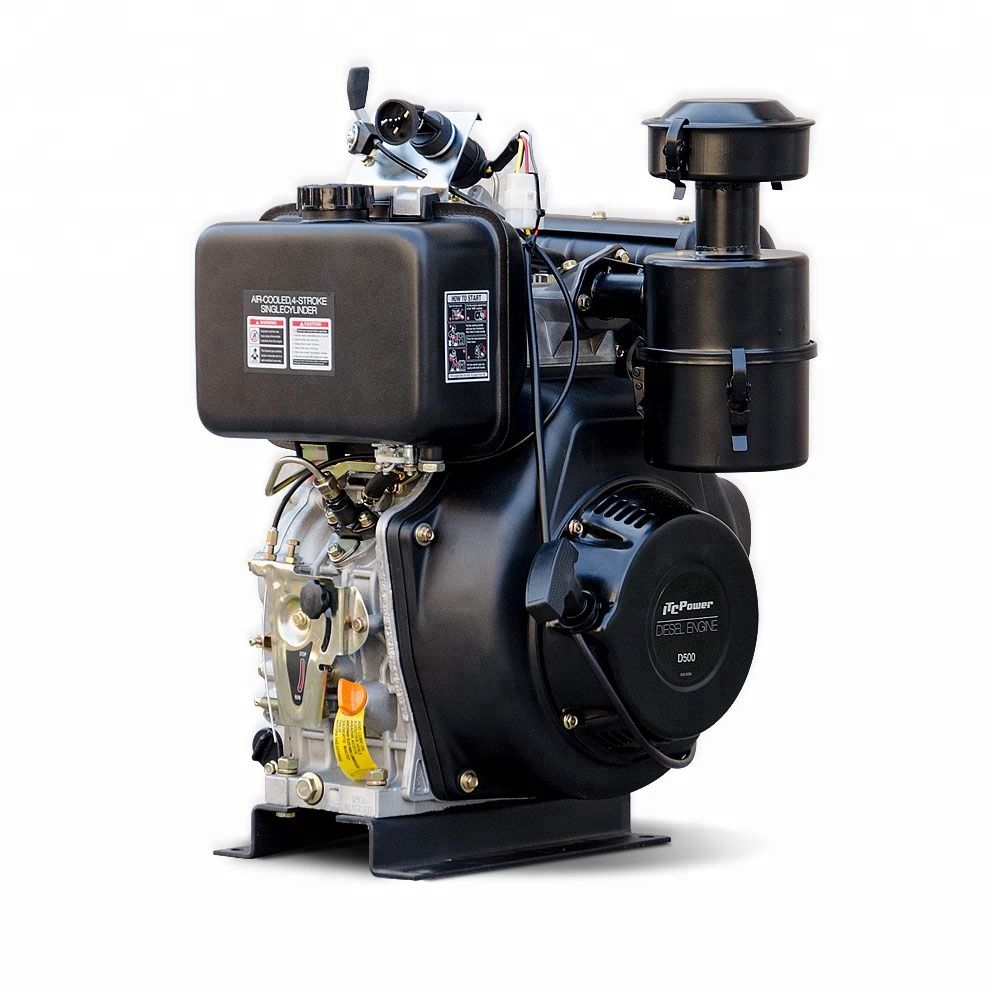 Работает плавно 4hp 10hp дизельный 1 цилиндр маленький двигатель