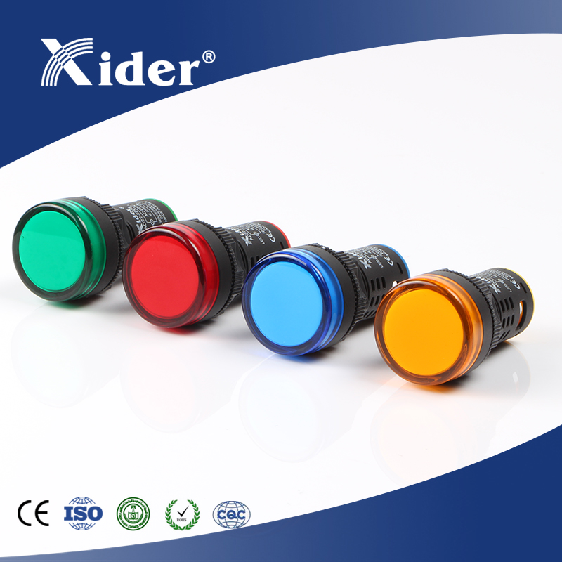 Пилотные огни Xider, красные, 22 мм, светодиодный зуммер, от 12 В до 380 В