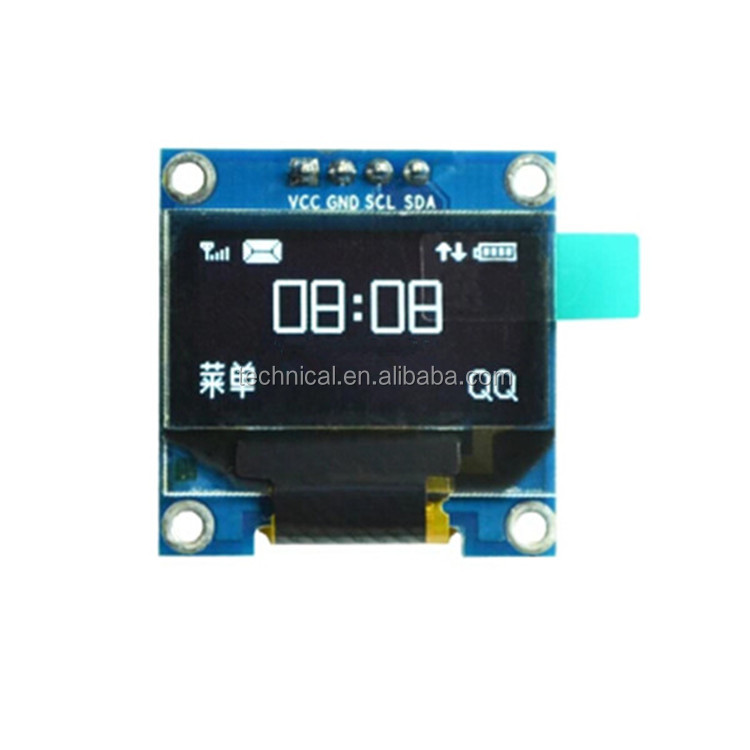 0,96 дюймовый 128x64 I2C IIC последовательный OLED микромодуль дисплея Белый символ