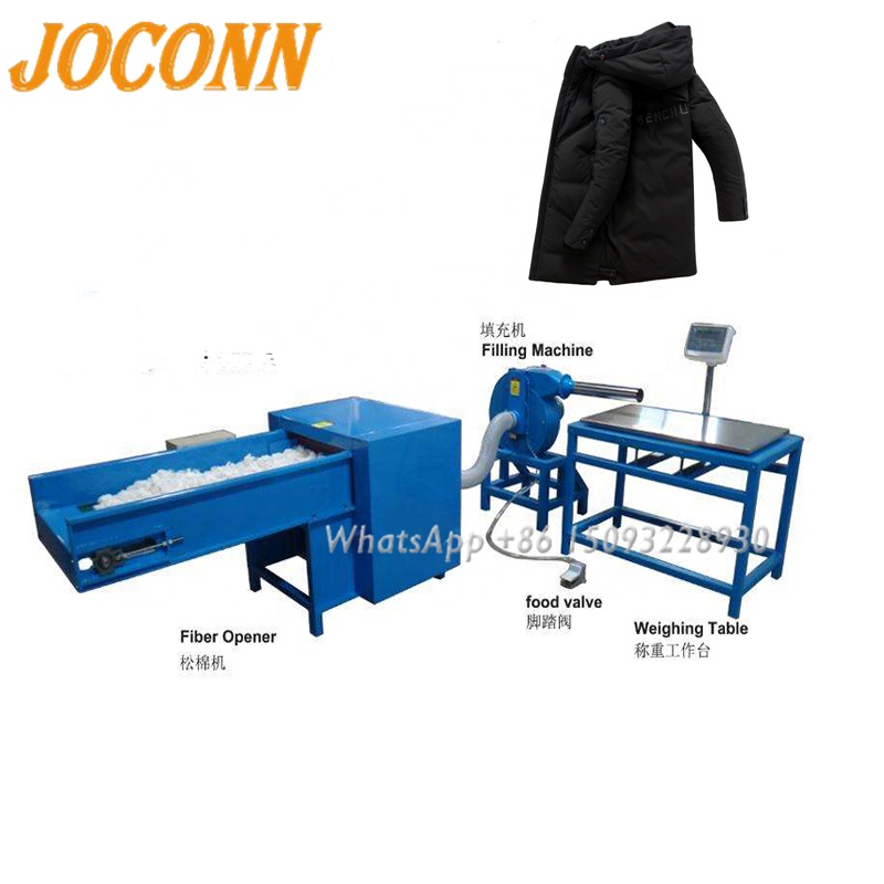 feather Jacket filling machine down jacket stuffing machine cotton stuffing machine