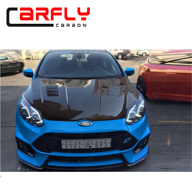 Передняя крышка нового дизайна для FordFocus 2012 2014, всадная крышка из углеродного волокна