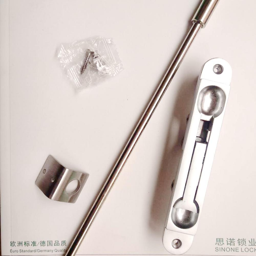 Серебристый цинковый сплав UK Flush Bolt для стальной двери с стержнем 30 мм