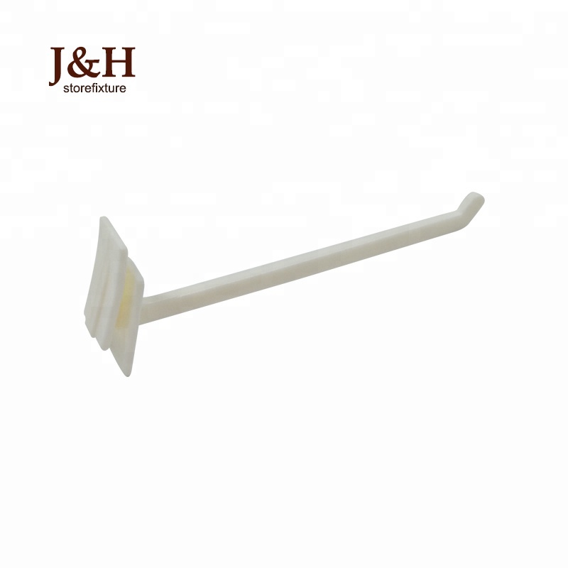J & H storeарматура 1,8 дюйма, 2,5 дюйма, 3,5 дюйма, 4 дюйма, белая, черная, розничная продажа, картонная, боковая, однозубчатая, пластиковая, поп-дисплей, гофрированный крючок из АБС-пластика