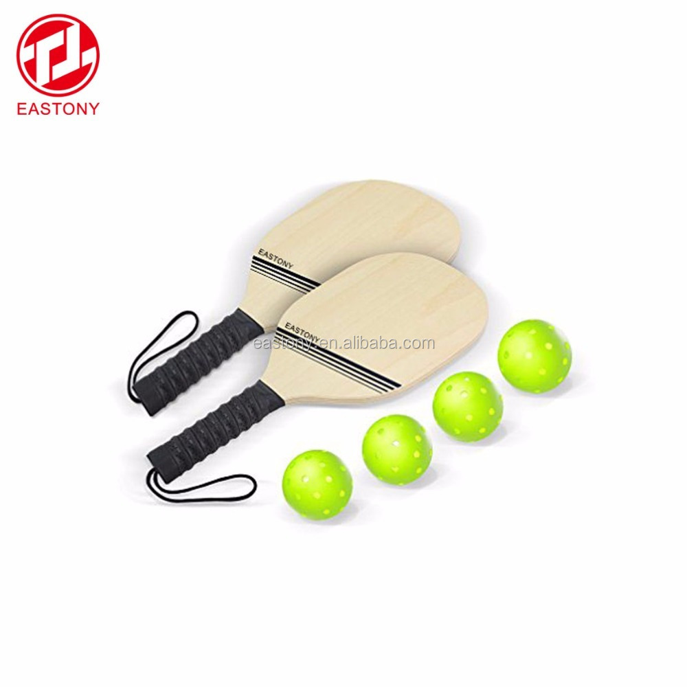 Весло EASTONY Pickleball В комплект входят две деревянные весла с четырьмя шариками