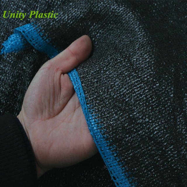 Черная УФ-защита hdpe теневая сетка в рулоне, плетеная теневая сетка для сельского хозяйства